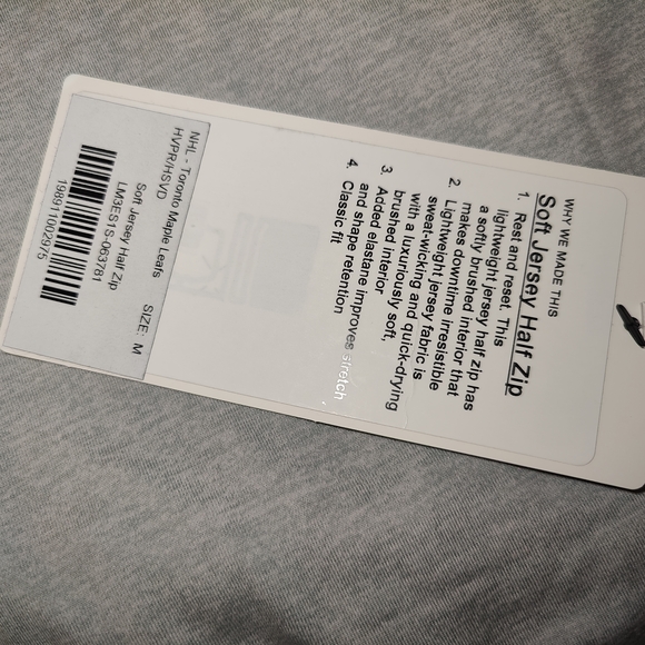 Lululemon Men's Long Sleeve Half Zip Gray Heather - Picture 3 of 5